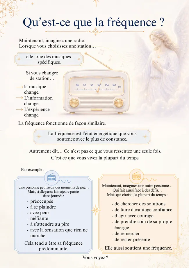 Page du Cahier de Guérison