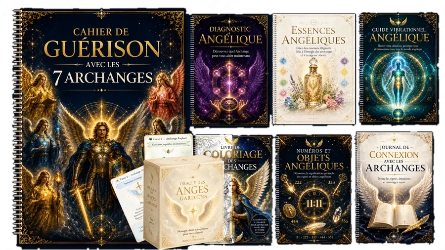 Kit complet - Cahier de Guérison avec les 7 Archanges et bonus